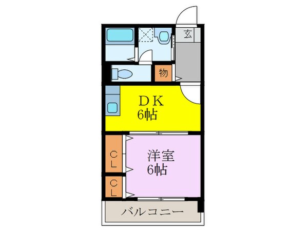 栗木第８ビルの物件間取画像